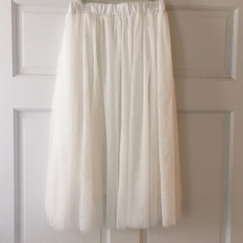PERFECT Ballerina BALLET Style Skirt WHITE TULLE